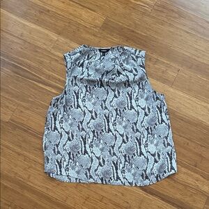 Express Black and Gray Snake Print Blouse